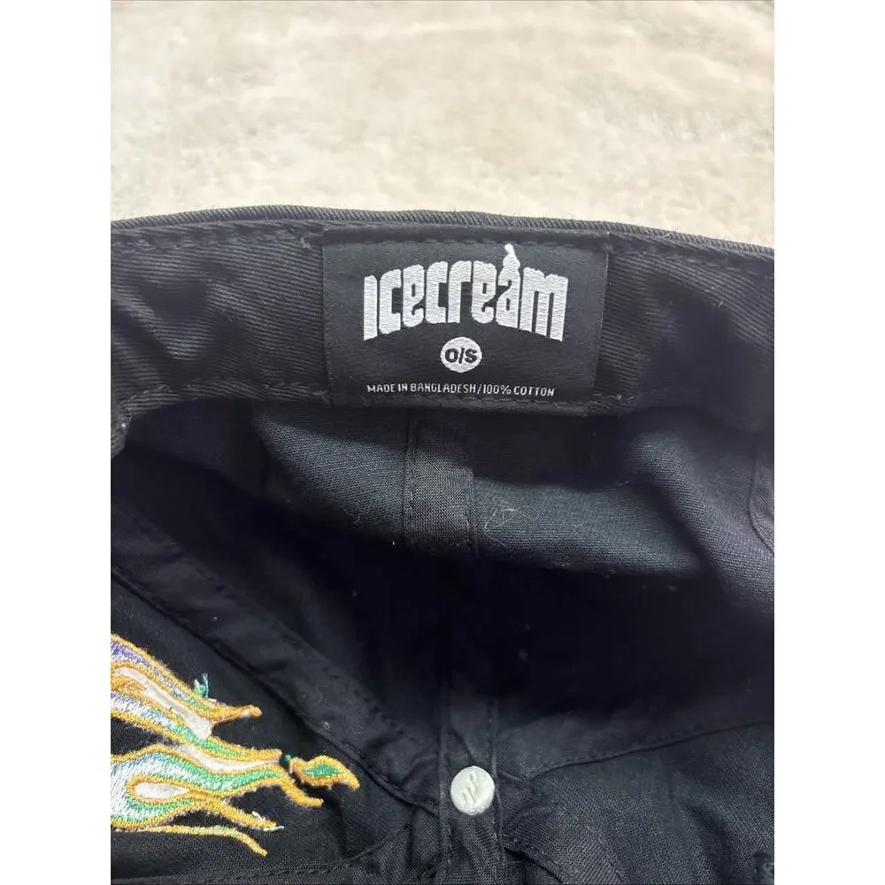BBC Icecream Black/Gold Adjustable Cotton Baseball Cap